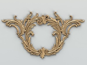 carved decor central 010 Modelo 3D