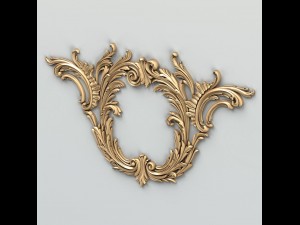 carved decor central 010 Modelo 3D