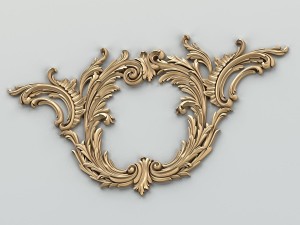 carved decor central 010 Modelo 3D