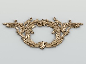 carved decor central 010 Modelo 3D