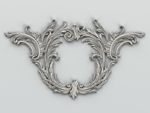 carved decor central 010 Modelo 3D