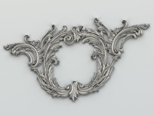 carved decor central 010 Modelo 3D