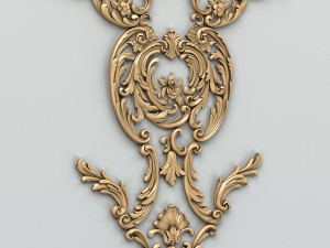 carved decor central 011 3Dモデル