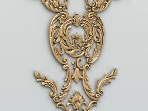 decora&ccedil;&atilde;o esculpida central 011 Modelo 3D