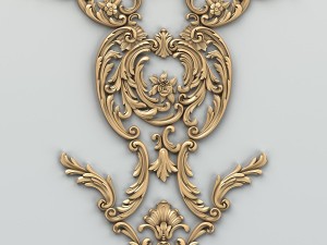 carved decor central 011 3D Модель