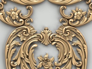 carved decor central 011 3D Модель