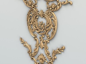 carved decor central 011 3D Модель