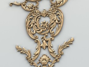 carved decor central 011 3D Модель