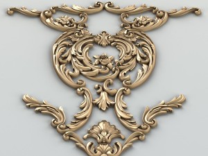 carved decor central 011 3D Модель