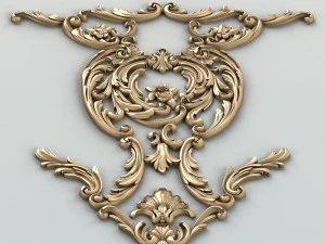 carved decor central 011 3D Model