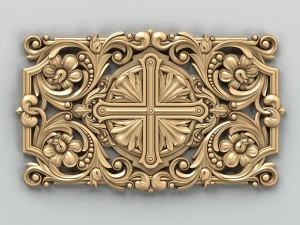 carved decor central 012 3D Model