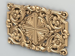 carved decor central 012 3D Model