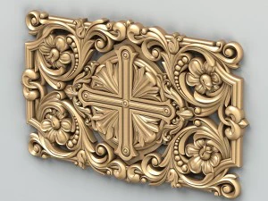 carved decor central 012 3D Model