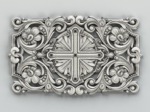 carved decor central 012 3D Model