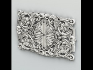 carved decor central 012 3D Model