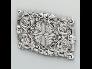 carved decor central 012 3D Model