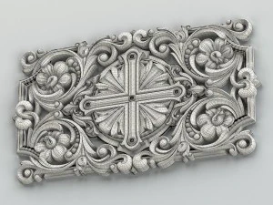 carved decor central 012 3D Model