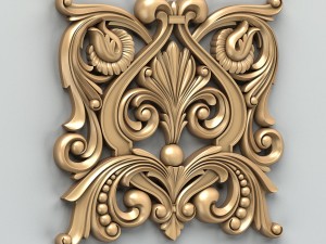 carved decor central 013 3D 模型