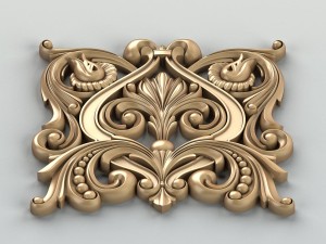 carved decor central 013 Modelo 3D