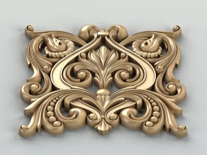 carved decor central 013 3D Model
