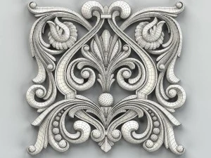 carved decor central 013 3D Model