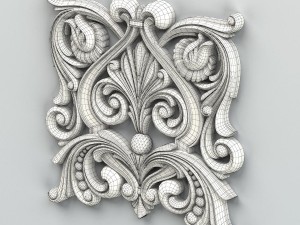 carved decor central 013 Modelo 3D