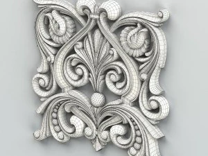 carved decor central 013 3D Model