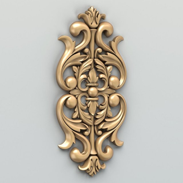 carved decor central 014 3D Модель .c4d .max .obj .3ds .fbx .stl .blend 