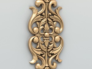 carved decor central 014 3D Model