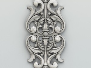 carved decor central 014 3D Модель