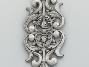 carved decor central 014 3D Модель