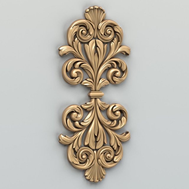 carved decor central 015 Modelo 3D .c4d .max .obj .3ds .fbx .stl .blend 