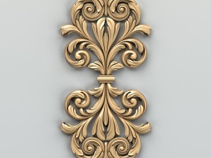 carved decor central 015 Modelo 3D
