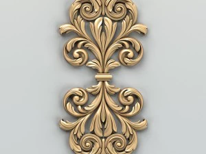 carved decor central 015 3D Model