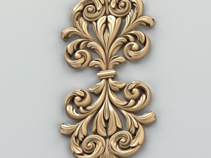 carved decor central 015 Modelo 3D
