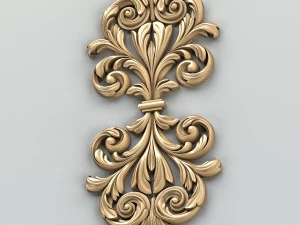carved decor central 015 3D Model