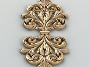 carved decor central 015 Modelo 3D