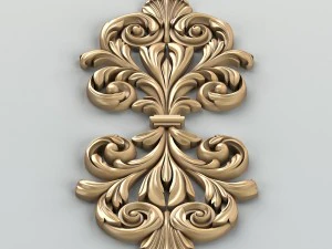 carved decor central 015 3D Model