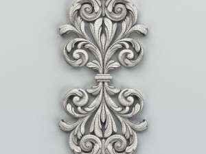carved decor central 015 Modelo 3D