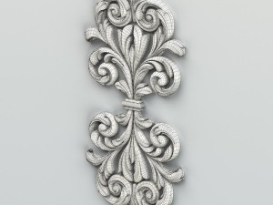 carved decor central 015 Modelo 3D