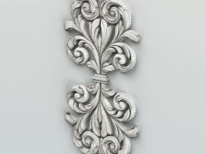 carved decor central 015 3D Model