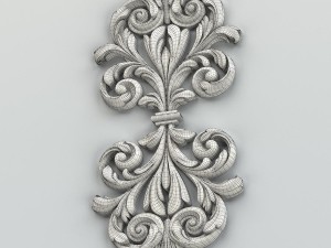 carved decor central 015 Modelo 3D