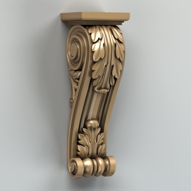 pilaster 003 3D Model .c4d .max .obj .3ds .fbx .stl .blend