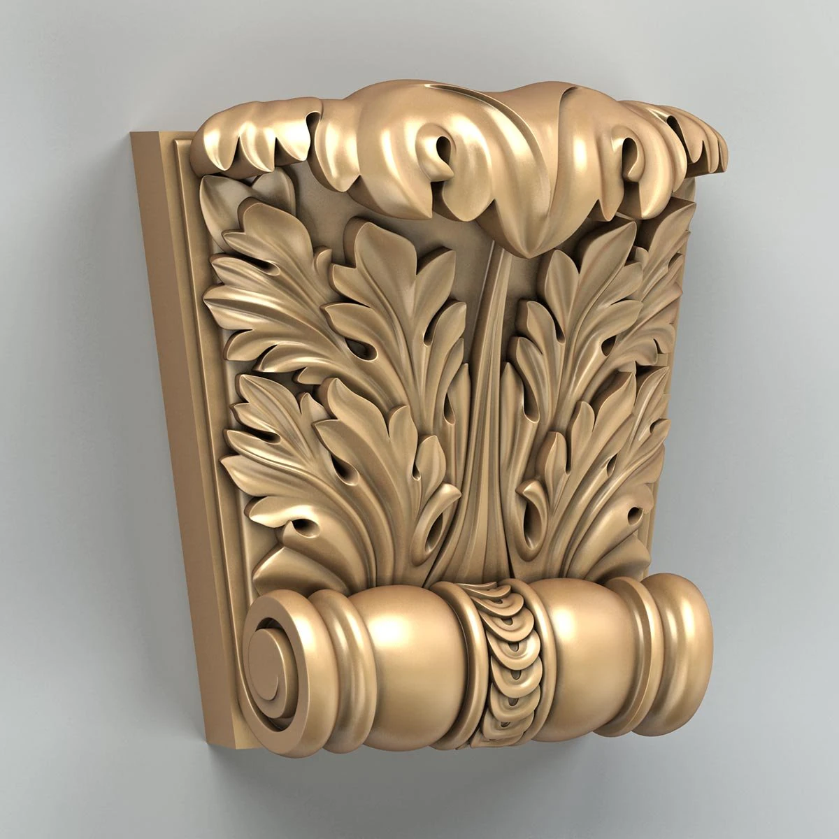 pilaster 010 3D Model .c4d .max .obj .3ds .fbx .stl .blend 