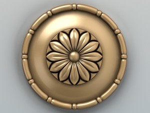 round rosette 001 3D Model