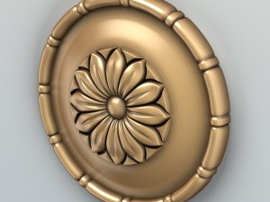 round rosette 001 3D Model