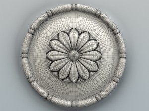 round rosette 001 3D Model