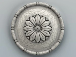 round rosette 001 3D Model