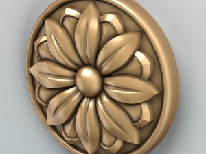 round rosette 002 3D Model