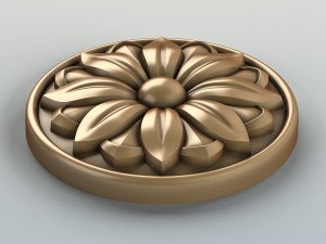 round rosette 002 3D Model